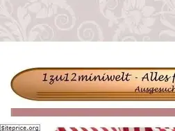 Sites similar to 1zu12miniwelt.de