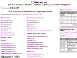 Sites similar to 2000diet.ru