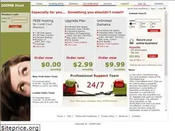 Sites similar to 200mbhost.com