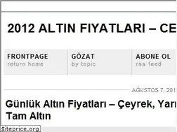 Sites similar to 2012altinfiyatlari.wordpress.com
