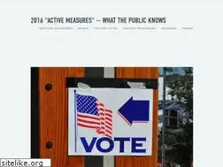 Sites similar to 2016activemeasures.org
