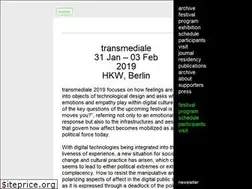 Sites similar to 2019.transmediale.de