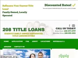 Sites similar to 208titleloan.com