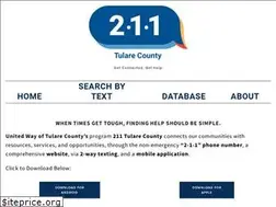 Sites similar to 211tularecounty.org