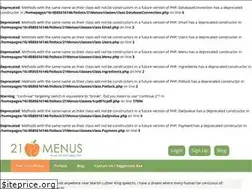 Sites similar to 21menus.com