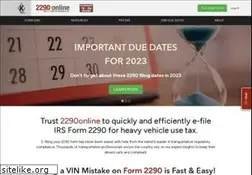 Sites similar to 2290online.com