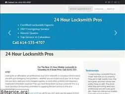 Sites similar to 24hourlocksmithcolumbus.net