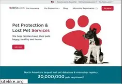 Sites similar to 24petwatch.com