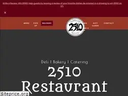 Sites similar to 2510restaurant.com