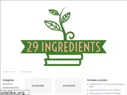 Sites similar to 29ingredients.com