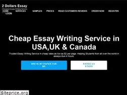Sites similar to 2dollarsessay.com