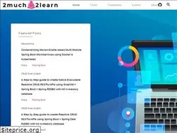 Sites similar to 2much2learn.com