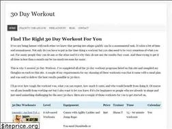Sites similar to 30dayworkout.com
