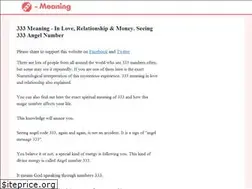 Sites similar to 333-meaning.com
