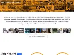 Sites similar to 400yearsofinequality.org