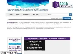 Sites similar to 401kessentials.com