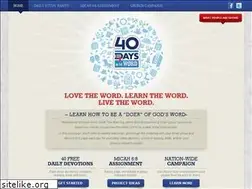 Sites similar to 40daysintheword.com