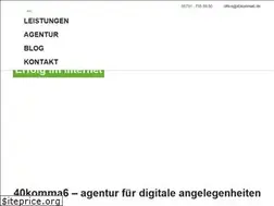 Sites similar to 40komma6.de