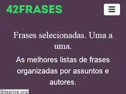 Sites similar to 42frases.com.br