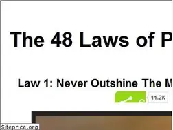 Sites similar to 48laws-of-power.blogspot.ch