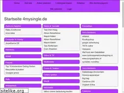 Sites similar to 4mysingle.de