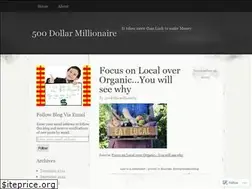Sites similar to 500dollarmillionaire.wordpress.com