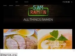 Sites similar to 5amramen.com