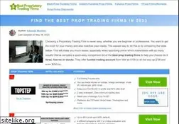 Sites similar to 5bestproprietarytradingfirms.com