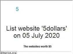 Sites similar to 5dollarsite.com