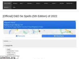 Sites similar to 5espells.com