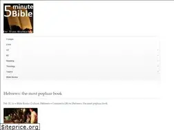 Sites similar to 5minutebible.com