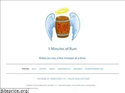 Sites similar to 5minutesofrum.com
