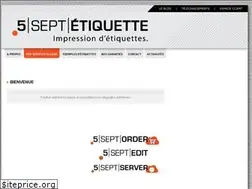 Sites similar to 5septetiquette.com