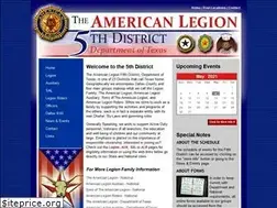 Sites similar to 5thdistrictlegion.org