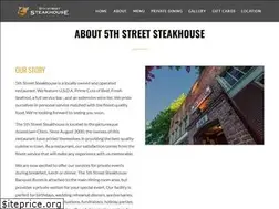Sites similar to 5thstreetsteakhouse.com