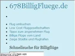 Sites similar to 678billigfluege.de