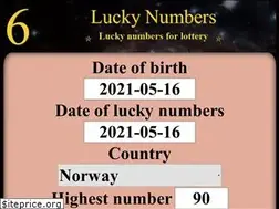 Sites similar to 6luckynumbers.com