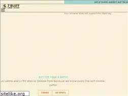 Sites similar to 7bluffcabins.com