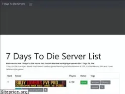 Sites similar to 7daystodie-servers.com