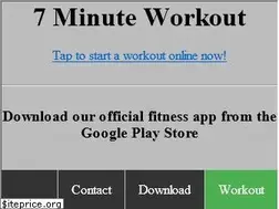 Sites similar to 7minutehomeworkouts.com