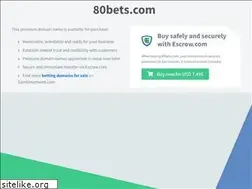 Sites similar to 80bets.com