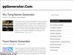 Sites similar to 99generator.com