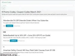 Sites similar to 9promocodes.net