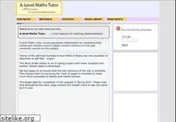 Sites similar to a-levelmathstutor.com