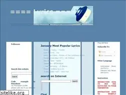 Sites similar to a-lyrics.blogspot.com