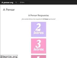 Sites similar to a-pensar.org