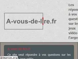 Sites similar to a-vous-de-lire.fr