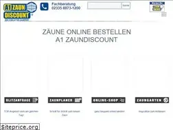 Sites similar to a1-zaundiscount.de