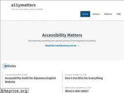 Sites similar to a11ymatters.com