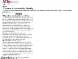 Sites similar to a11yweekly.com